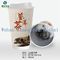 Double Wall Hot Instant Tea Cups , Disposable Paper Cups For Water With Lid