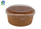 480ml Disposable Kraft Paper Food Buckets With Lid